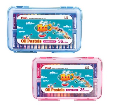 Pentel 飛龍 GHTP-36 特大粉蠟筆 (36色) (PP盒裝)【APP滿額下單10%點數(單一帳號最高5000點)】1/31止