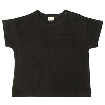 akachan honpo - 短袖經典T恤-天竺材質-黑色