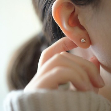 十四行詩｜星耀微光之韻耳釘 S925銀 梧桐好物嚴選