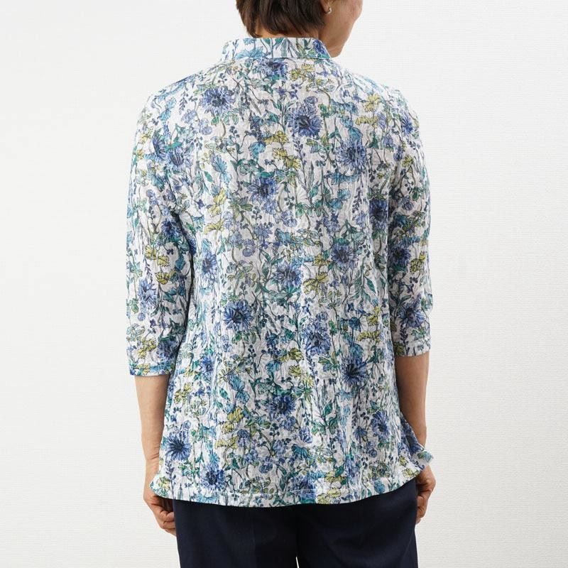 シニアファッション 80代 70代 60代 高齢者 婦人服 ブラウス レディース シニア 服 女性 おばあちゃん 上品 プレゼント 日本製 楊柳ストレッチ 七分袖 ブラウス 楽天市場】シフォン7分袖ブラウス フリー/LL 日本製 シニア