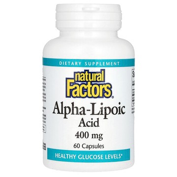 Natural Factors, α-硫辛酸，400 毫克，60 粒膠囊