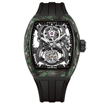 BONEST GATTI 寶加地-陀飛輪魅影機械錶(叢林綠)