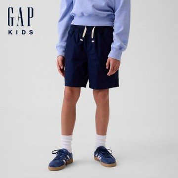 【GAP】兒童寬鬆套穿式短褲-藍色/沙色卡其/軍裝綠(884183)