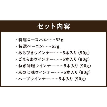 ふるさと納税 《ギフトセット》7種詰め合わせ　ハム・ベーコン・ウインナ− 京都府京都市