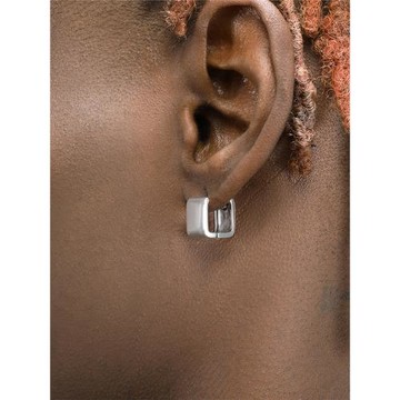 GRGR S925純銀正方形耳環男嘻哈潮流小眾耳環女耳飾高級感單只ins