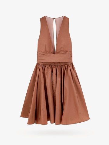 Taffeta dress with mesh inserts - PINKO - gender_Woman