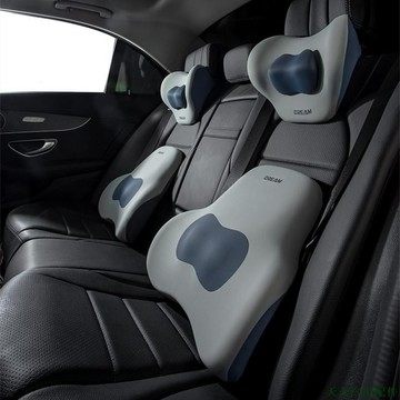 天天精品🚐車用座椅靠枕 可調整汽車頭枕 汽車頭枕腰靠 記憶棉汽車枕 車內護腰靠枕 汽車護頸枕 腰部支撐 背部支撐 汽車