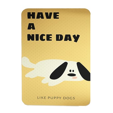 Mega 浴室可愛動物吸盤淋浴防滑墊 PVC材質 黃色小狗  70 x 40cm