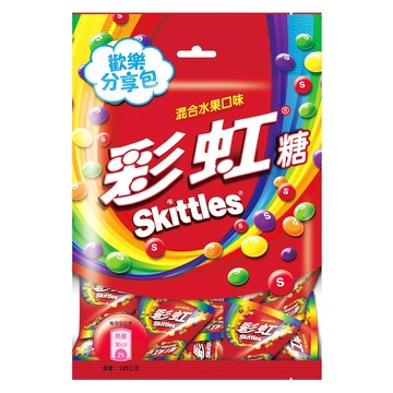 Skittles 彩虹糖 混合水果口味  135g  1袋