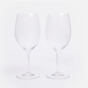 Riedel卡本內蘇維翁/梅洛紅酒對杯附擦拭布