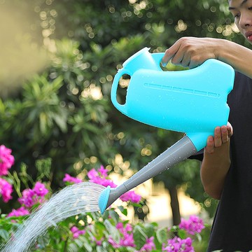 澆花水壺長嘴塑料灑水壺園藝澆菜家用養花神器大容量噴水壺淋花壺