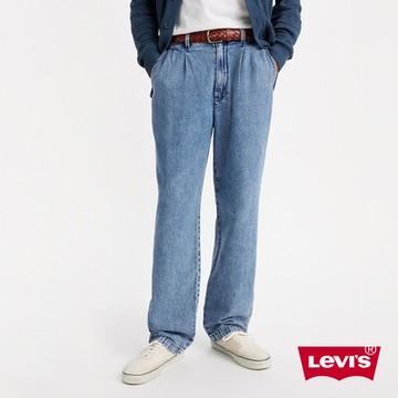 Levi s男款 XX CHINO LOOSE STRT輕磅單寧休閒褲 熱賣單品
