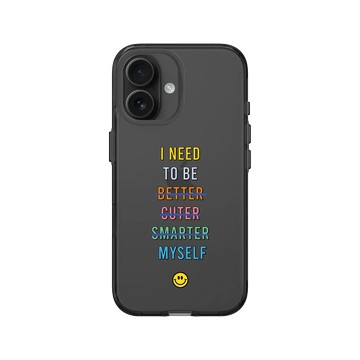 iPhone 16 Clear (相機按鈕) 酷墨灰 - Positive Vibes / 正好能量 - I Need To Be Myself