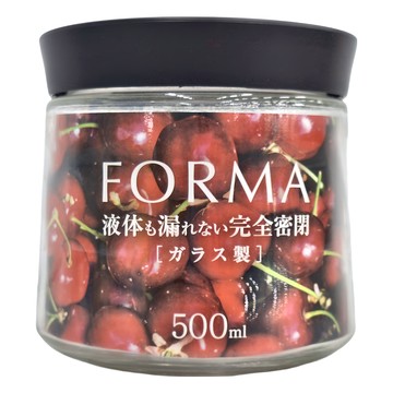 ASVEL FORMA 玻璃密封保鮮罐 適用於儲存調味品 完全密閉  500ml  1個
