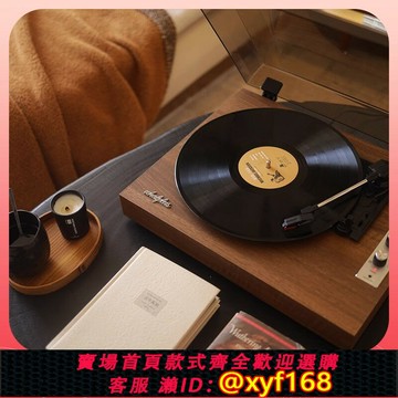 {保固一年 可打統編}問加From1900黑膠唱片機復古留聲機音響一體式黑膠唱機禮物