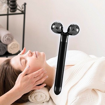 我的心機 3D滾輪震動按摩美容儀(極致黑)1入【小三美日】 DS022946