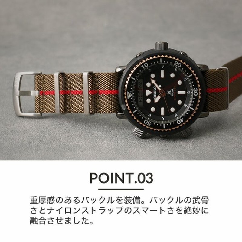 SEIKO プロスペックス 純正ナイロン(NATO)ベルト - 腕時計、アクセサリー