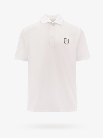 Polo shirt with logo patch - BRUNELLO CUCINELLI - gender_Man