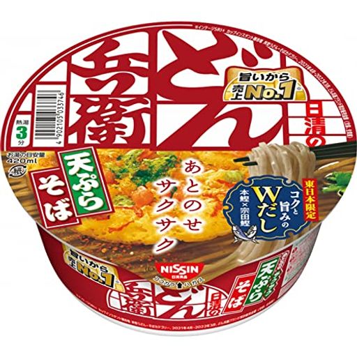 日清食品 どん兵衛 天ぷらそば [東] 100G12個