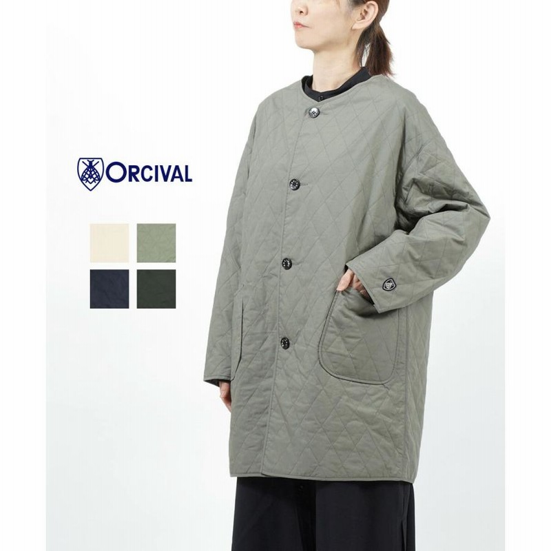 着る機会がないのでorcival キルティング ノーカラー インサレーション