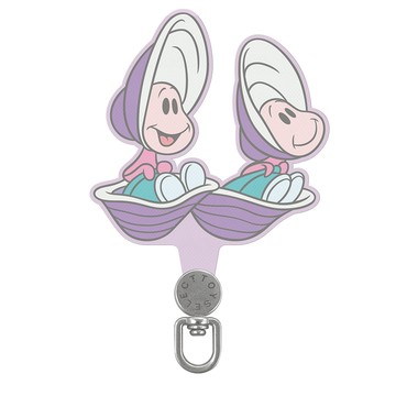 【正版授權】Disney經典-牡蠣寶寶們旋轉手機掛片/夾片