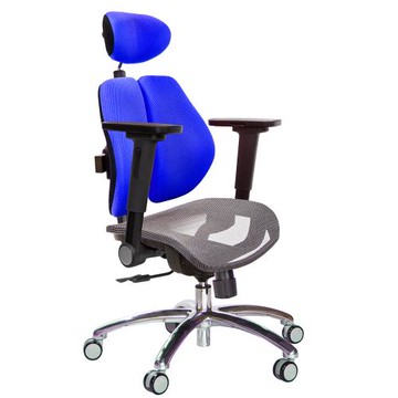 GXG 高雙背網座 電腦椅(鋁腳/4D平面摺疊手)  TW-2804 LUA1H