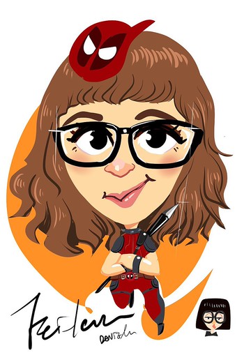 卡通肖像-似顏繪|寵物|電子檔|無框畫