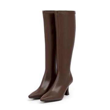 D+AF 【Jennie同款】顯瘦魔法尖頭高跟長靴