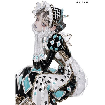 【6 月新品】07-133-0200 人物貼紙 馬戲團風格