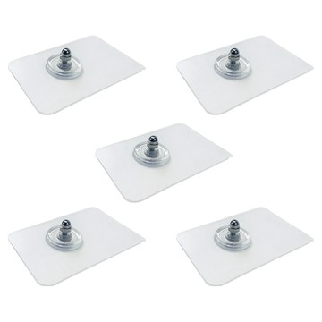 小麥購物 強力免打孔無痕螺絲貼片 L1010  5個  大(6 x 6 x 1.6cm)