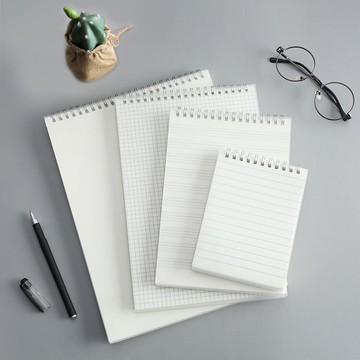 筆記本本子上翻加厚PP線圈網格本B5高中大學生課堂考研方格格子本