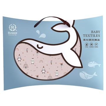 Roaze 柔仕 雲朵涼被 柔軟嬰兒織品  大(150 x 120cm)  企鵝團團轉