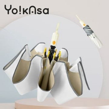 Yo!kAsa 甜蜜圓角自動防曬遮陽折傘 雨傘 口袋傘(六款任選)