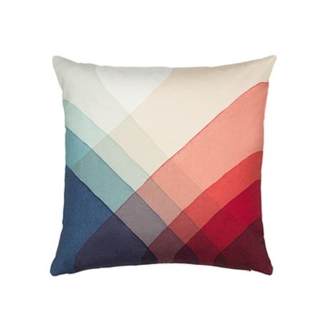 Herringbone Pillow 水彩波紋 抱枕（紅）