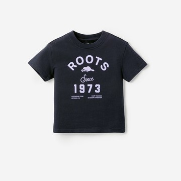 Roots 小童-NATURE 1973 短袖上衣 (軍藍色)