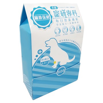 寵研專科 3個月齡以上全犬種 每日營養補給，富含鯊魚軟骨、膠原蛋白、葡萄糖胺鹽酸鹽、RBE益生菌益生元  關節保健  1盒