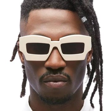 多邊形個性嘻哈太陽鏡跨境新款歐美走秀墨鏡大框街拍網紅太陽眼鏡