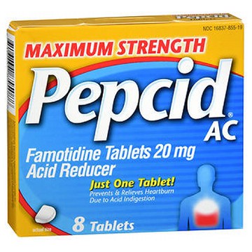 Pepcid Ac Maximum Strength Acid Reducer 8 tabs by Johnson & Johnson