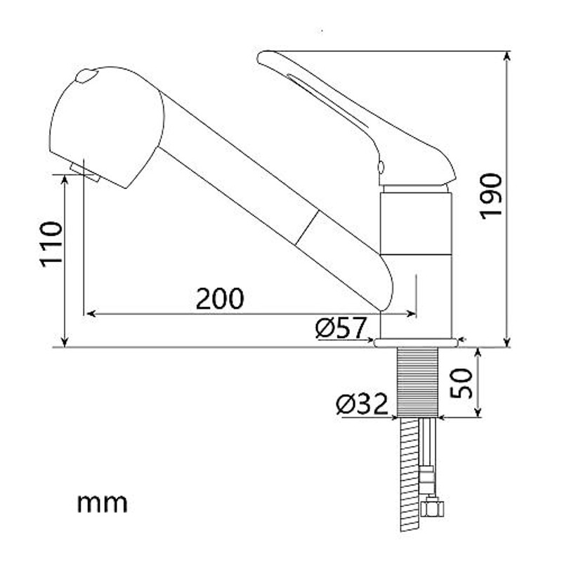 UMANYI キッチン蛇口 シングルレバー混合栓 キッチン用混合水栓