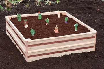 喜納新款手工雕刻彩繪蔬菜植物標簽兒童科普花園擺件園藝標簽