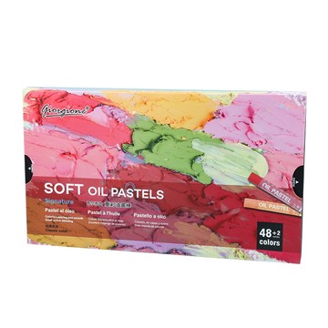 【Hi-toys】經典48色超軟重彩蠟筆/油畫筆/油畫棒(美術繪圖 混色漸層 立體刮畫)