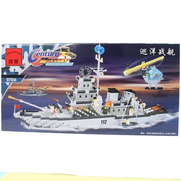 啟蒙積木 112 巡洋戰艦積木(大) 約970片/一盒入(促999)~可跟樂高一起組合喔!跟樂高一樣好玩喔!【APP滿額下單10%點數(單一帳號最高5000點)】1/31止