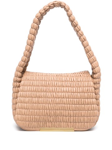 DeMellier - Lisbon matelassé shoulder bag - women - Calf Leather/Sheepskin/Cotton - One Size - Neutrals