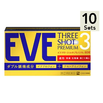 [Set of 10] [Designated 2nd-Class OTC Drug] EVE Three Shot Premium 60 tablets