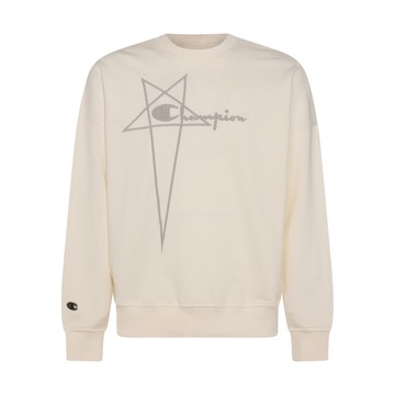 Rick Owens X Champion - Milk Cotton Sweatshirt