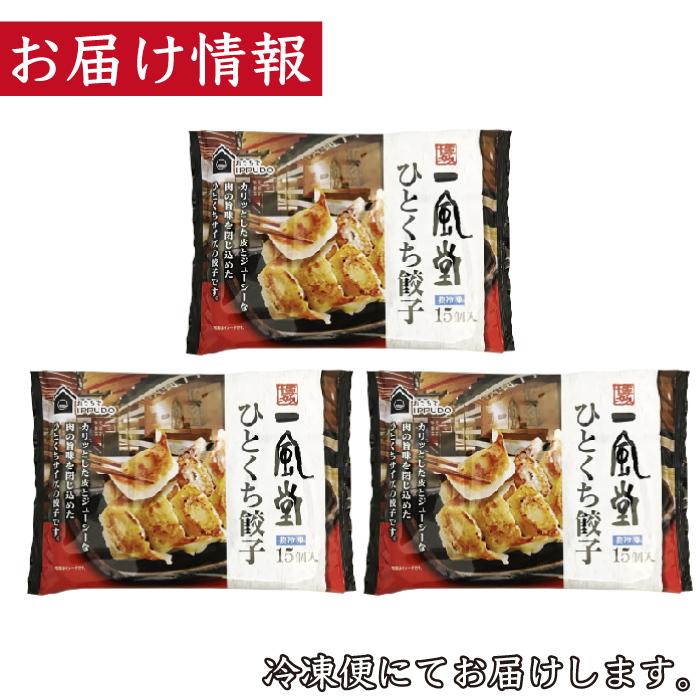 博多一風堂 博多ひとくち餃子 3袋 (1袋12g×15個入り) ギョーザ ぎょうざ 中華 簡単調理