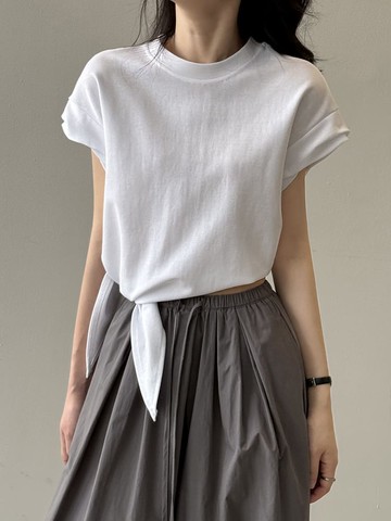 【設計師款】荒唐勇氣圓領綁結上衣-82301