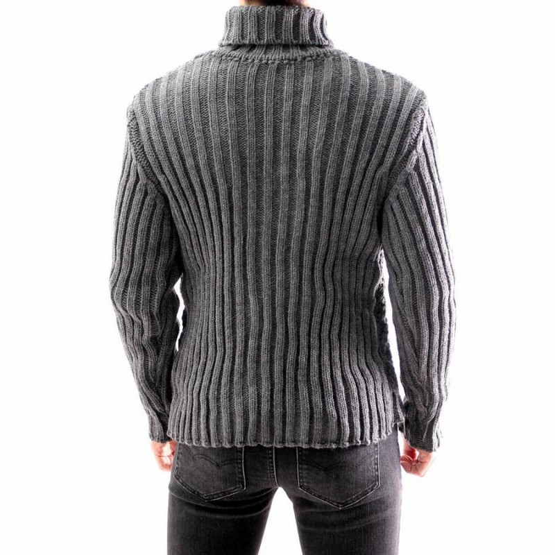 ヘルノ レディース タートルネック ニット セーター トップス グレー