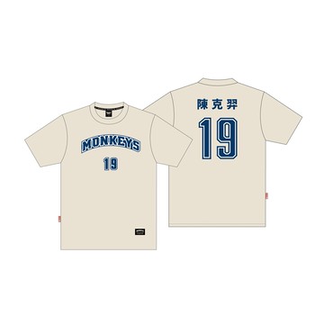 Monkeys 背號短T #19  陳克羿