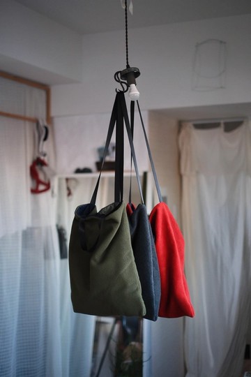 刷毛×尼龍 雙面兩用 托特肩背包